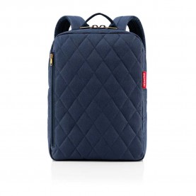 други,аксесоари,reisenthel,classic,m,backpack,blue,(rhombus,midnight,gold)