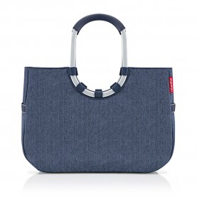 пазарска,чанта,всички,чанти,reisenthel,loopshopper,25l,shopper,bag,blue,(herringbone,dark,blue)