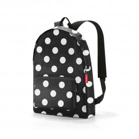 други,аксесоари,reisenthel,mini,maxi,backpack,black,(dots,white)