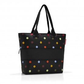 пазарска,чанта,всички,чанти,reisenthel,shopper,e1,12,18l,shopper,bag,black,(dots)