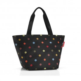 пазарска,чанта,всички,чанти,reisenthel,shopper,m,15l,shopper,bag,black,(dots)