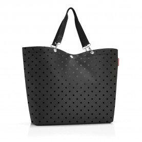 пазарска,чанта,всички,чанти,reisenthel,shopper,xl,35l,shopper,bag,black,(glossy,dots,black)