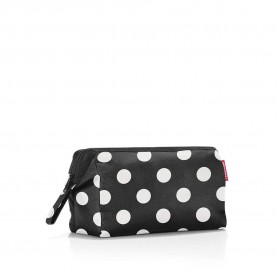 несесер,тоалетни,принадлежности,reisenthel,travelcosmetic,wash,bag,black,(dots,white)