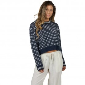 Блуза Salty crew Starlight sweater - Blue (Dark Navy) блуза,дамски,пуловери,дамски,плетени,дрехи,salty,crew,starlight,sweater,blue,(dark,navy)