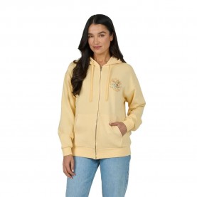 Блуза Salty crew Surf club full zip sweatshirt - Yellow (Butter Cream) блуза,дамски,блузи,salty,crew,surf,club,full,zip,sweatshirt,yellow,(butter,cream)