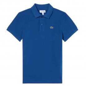 Lacoste kids 847386 short sleeve polo - Blue (France Blue) дамски,блузи,с,яка,мъжки,блузи,с,яка,lacoste,kids,847386,short,sleeve,polo,blue,(france,blue)