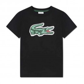 Детска тениска Lacoste kids 947072 short sleeve T-shirt - Black (Black) детска,тениска,мъжки,тениски,дамски,тениски,lacoste,kids,947072,short,sleeve,t,shirt,black,(black)