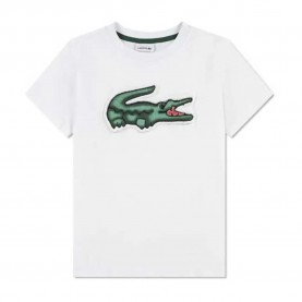 Детска тениска Lacoste kids 947072 short sleeve T-shirt - White (White) детска,тениска,мъжки,тениски,дамски,тениски,lacoste,kids,947072,short,sleeve,t,shirt,white,(white)
