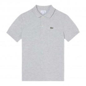 Lacoste kids 947386 short sleeve polo - Grey (Argent Chine Heather) дамски,блузи,с,яка,мъжки,блузи,с,яка,lacoste,kids,947386,short,sleeve,polo,grey,(argent,chine,heather)