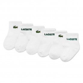 Детски чорапи Lacoste kids N46552 socks 6 pairs - White (White) детски,чорапи,мъжки,чорапи,дамски,чорапи,lacoste,kids,n46552,socks,6,pairs,white,(white)