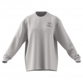 Тениска Adidas 3 Stripes Studio Boyfriend long sleeve T-shirt - White (Chalk White / Aurora Ivy) тениска,мъжки,тениски,дамски,тениски,adidas,3,stripes,studio,boyfriend,long,sleeve,t,shirt,white,(chalk,white,aurora,ivy)