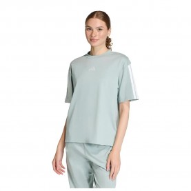 тениска,мъжки,тениски,дамски,тениски,adidas,essentials,3,stripes,boyfriend,short,sleeve,t,shirt,grey,(wonder,sage,white)