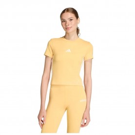 бебешка,тениска,мъжки,тениски,дамски,тениски,adidas,essentials,3,stripes,slim,baby,short,sleeve,t,shirt,yellow,(semi,ice,tangerine,white)