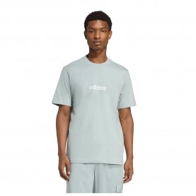 Тениска Adidas Essentials Linear Single Jersey Graphic short sleeve T-shirt - Grey (Wonder Sage / White) тениска,мъжки,тениски,дамски,тениски,adidas,essentials,linear,single,jersey,graphic,short,sleeve,t,shirt,grey,(wonder,sage,white)