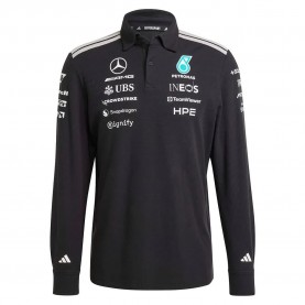 дамски,блузи,с,яка,мъжки,блузи,с,яка,adidas,mercedes,amg,petronas,f1,team,engineers,long,sleeve,polo,black,(black)