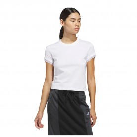 тениска,мъжки,тениски,дамски,тениски,adidas,outlined,logo,graphic,lace,on,sleeve,hems,graphic,short,sleeve,t,shirt,white,(white)