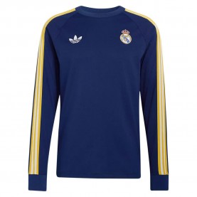 Тениска Adidas Real Madrid Originals long sleeve T-shirt - Blue (Dark Blue) тениска,мъжки,тениски,дамски,тениски,adidas,real,madrid,originals,long,sleeve,t,shirt,blue,(dark,blue)