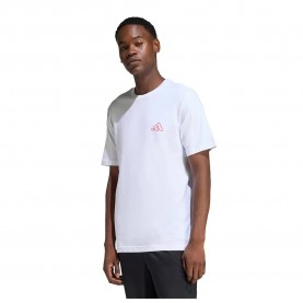 Тениска Adidas Triple Stripe Vibe Graphic short sleeve T-shirt - White (White) тениска,мъжки,тениски,дамски,тениски,adidas,triple,stripe,vibe,graphic,short,sleeve,t,shirt,white,(white)