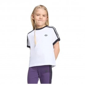 Тениска Adidas Originals 3 Stripes Loose short sleeve T-shirt - White (White / Black) тениска,мъжки,тениски,дамски,тениски,adidas,originals,3,stripes,loose,short,sleeve,t,shirt,white,(white,black)