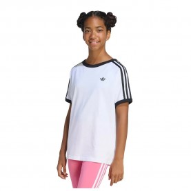 Тениска Adidas Originals 3 Stripes short sleeve T-shirt - White (White / Black) тениска,мъжки,тениски,дамски,тениски,adidas,originals,3,stripes,short,sleeve,t,shirt,white,(white,black)