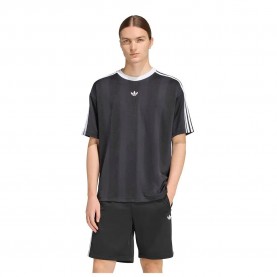 Тениска Adidas Originals Adicolor Jacquard Jersey short sleeve T-shirt - Black (Black) тениска,мъжки,тениски,дамски,тениски,adidas,originals,adicolor,jacquard,jersey,short,sleeve,t,shirt,black,(black)