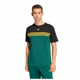 Тениска Adidas Originals Chest Stripes short sleeve T-shirt - Green (Collegiate Green / Black) тениска,мъжки,тениски,дамски,тениски,adidas,originals,chest,stripes,short,sleeve,t,shirt,green,(collegiate,green,black)