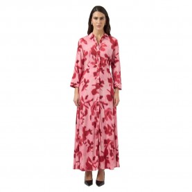рокля,дамски,поли,и,рокли,yas,savanna,3,4,sleeve,long,dress,pink,(moonlite,mauve,aop,cammy)