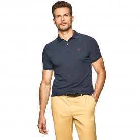 Hackett Slim Fit short sleeve polo refurbished - Black (Navy) мъжки,блузи,с,яка,hackett,slim,fit,short,sleeve,polo,refurbished,black,(navy)