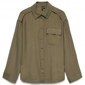 Риза с дълъг ръкав Vero moda Debby Uma long sleeve shirt - Green (Kalamata) риза,с,дълъг,ръкав,дамски,ризи,мъжки,ризи,vero,moda,debby,uma,long,sleeve,shirt,green,(kalamata)