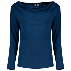 Тениска Vero moda Ice long sleeve T-shirt - Blue (Dark Denim) тениска,мъжки,тениски,дамски,тениски,vero,moda,ice,long,sleeve,t,shirt,blue,(dark,denim)