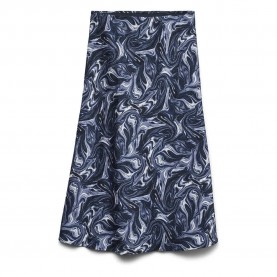 Пола Vero moda Inara midi skirt - Blue (Dark Denim / AOP Inara) пола,дамски,поли,и,рокли,vero,moda,inara,midi,skirt,blue,(dark,denim,aop,inara)