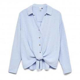 Риза с дълъг ръкав Vero moda Izzy long sleeve shirt - Blue (Brunnera Blue) риза,с,дълъг,ръкав,дамски,ризи,vero,moda,izzy,long,sleeve,shirt,blue,(brunnera,blue)