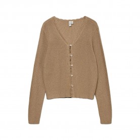 Жилетка Vero moda Lexie Shine cardigan - Brown (Silver Mink / Detail W Dtm Lurex) жилетка,мъжки,пуловери,дамски,пуловери,vero,moda,lexie,shine,cardigan,brown,(silver,mink,detail,w,dtm,lurex)
