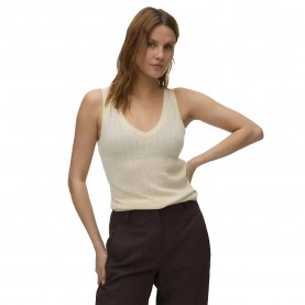 Тениска Vero moda Newlex sleeveless T-shirt - Beige (Birch) тениска,мъжки,тениски,дамски,тениски,vero,moda,newlex,sleeveless,t,shirt,beige,(birch)