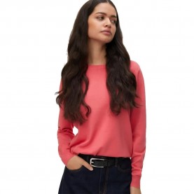 Блуза Vero moda Silje sweater - Pink (Coral Paradise) блуза,дамски,пуловери,дамски,плетени,дрехи,vero,moda,silje,sweater,pink,(coral,paradise)