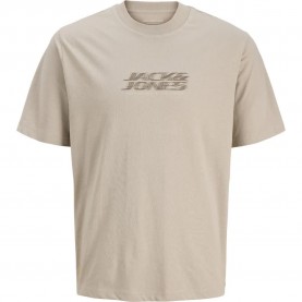 Тениска Jack & jones Fusion Branded short sleeve T-shirt - Beige (Pure Cashmere) тениска,мъжки,тениски,дамски,тениски,jack,&,jones,fusion,branded,short,sleeve,t,shirt,beige,(pure,cashmere)