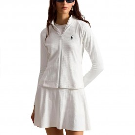 Блуза с яка Polo ralph lauren 285A10531 full zip sweatshirt - White (Ceramic White) блуза,с,яка,дамски,блузи,polo,ralph,lauren,285a10531,full,zip,sweatshirt,white,(ceramic,white)
