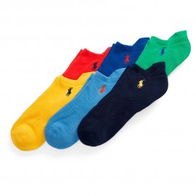 чорапи,мъжки,чорапи,дамски,чорапи,ralph,lauren,449874486,short,socks,6,pairs,multicolor,(navy,blue,tom,green,saphire,yellow)