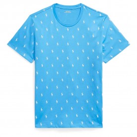 Блуза с яка Polo ralph lauren 714899612 short sleeve T-shirt - Blue (Harbor Island Blue AOP) блуза,с,яка,мъжки,тениски,дамски,тениски,polo,ralph,lauren,714899612,short,sleeve,t,shirt,blue,(harbor,island,blue,aop)
