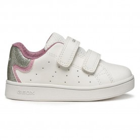 Маратонки Geox B Eclyper A trainers - White (White / Pink) маратонки,мъжки,маратонки,дамски,маратонки,geox,b,eclyper,a,trainers,white,(white,pink)