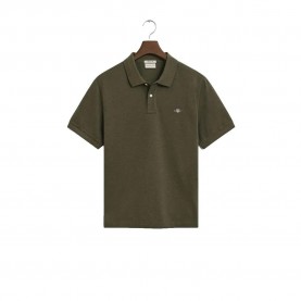 мъжки,блузи,с,яка,gant,pique,regular,fit,short,sleeve,polo,green,(khaki,green,melange)
