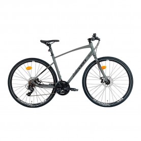 Eleven Freez 1.0 700C Sunrace RDM37 bike - Silver (Grey / Matte Black) пътни,и,градски,велосипеди,eleven,freez,1.0,700c,sunrace,rdm37,bike,silver,(grey,matte,black)