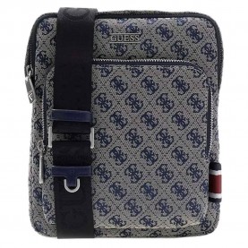 Guess Boston crossbody - Grey (Sand Blue) всички,чанти,guess,boston,crossbody,grey,(sand,blue)