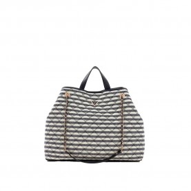 Чанта Guess Giully II Large tote bag - Grey (Navy Multicolor) чанта,всички,чанти,guess,giully,ii,large,tote,bag,grey,(navy,multicolor)
