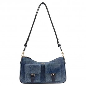 чанта,за,през,рамо,всички,чанти,guess,kassie,shoulder,bag,blue,(denim)