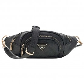 Чанта Guess Latona waist bag - Black (Coal Logo) чанта,всички,чанти,guess,latona,waist,bag,black,(coal,logo)
