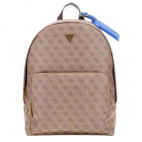 Чанта Guess Milano bag - Brown (Beige / Brown / Blue) чанта,всички,чанти,guess,milano,bag,brown,(beige,brown,blue)