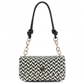 Чанта за през рамо Guess Tessi shoulder bag - White / Black (Black Multicolor) чанта,за,през,рамо,всички,чанти,guess,tessi,shoulder,bag,white,black,(black,multicolor)