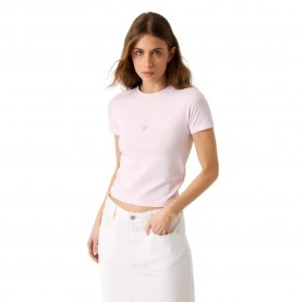 Тениска Guess jeans W6RI15J1314 short sleeve T-shirt - Pink (Summer Lilac) тениска,мъжки,тениски,дамски,тениски,guess,jeans,w6ri15j1314,short,sleeve,t,shirt,pink,(summer,lilac)