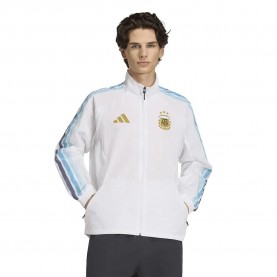 Футболна фланелка Adidas Argentina Home Anthem full zip sweatshirt - White (White) футболна,фланелка,мъжки,пуловери,adidas,argentina,home,anthem,full,zip,sweatshirt,white,(white)